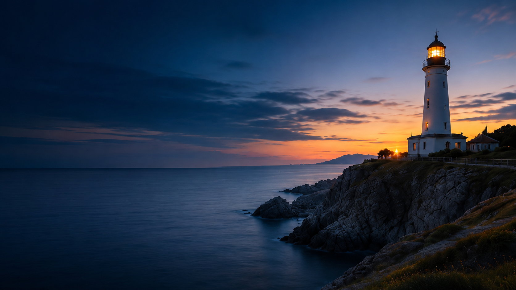 Costa gallega al atardecer